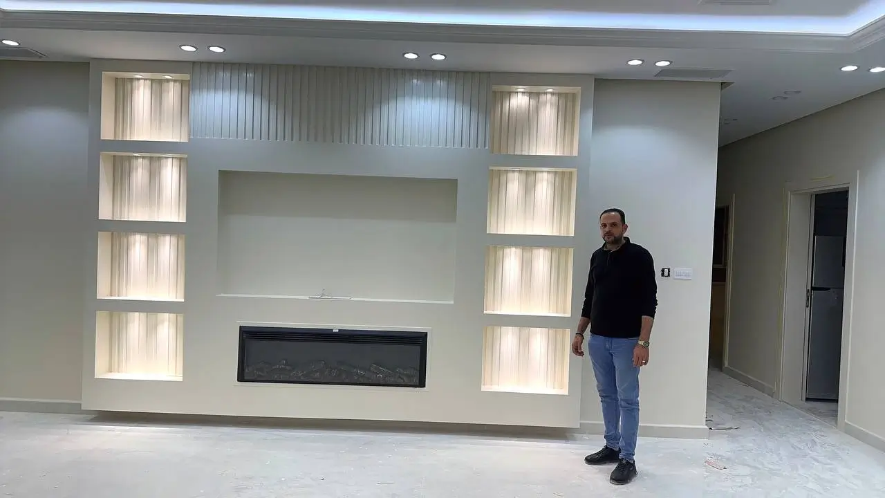 جدار تلفزيون أنيق