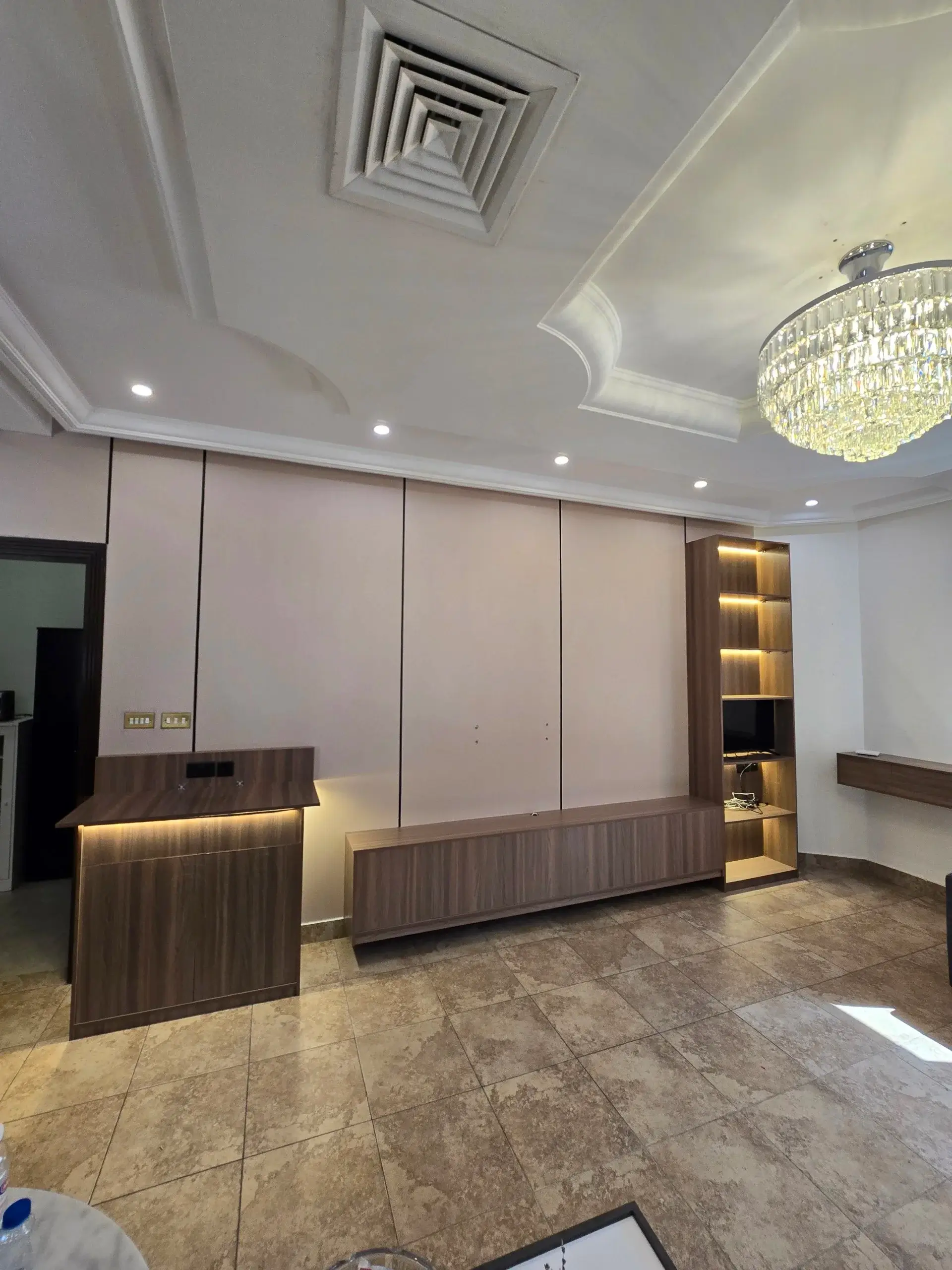 Modern living space with natural light and contemporary furniture in Kuwait